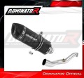 exhaust muffler DOMINATOR HP1 BLACK fits the motorcycle Suzuki BURGMAN 400 2007   2016 2