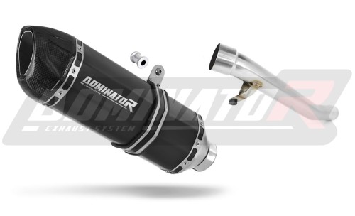 exhaust muffler DOMINATOR HP1 BLACK fits the motorcycle Suzuki GSF 650 BANDIT N / S 2005   2006