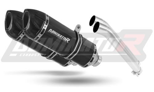 DOMINATOR HP1 FEKETE kipufogó dob, amely illeszkedik a Suzuki DL 1000 V Strom 2002 - 2011 motorkerékpárhoz