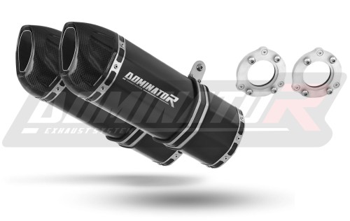 exhaust muffler DOMINATOR HP1 BLACK fits the motorcycle Suzuki TL 1000 R 1997   2000