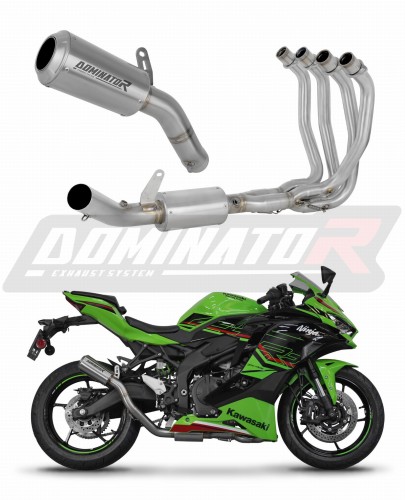complete exhaust system with muffler DOMINATOR Full System GPS fits the motorcycle Kawasaki ZX 4R / RR 2023   2024