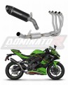 complete exhaust system with muffler DOMINATOR Full System HP8 BLACK fits the motorcycle Kawasaki ZX 4R / RR 2023   2024