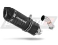 exhaust muffler DOMINATOR HP1 BLACK fits the motorcycle Yamaha YBR 250
