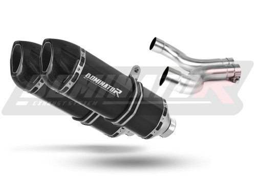 exhaust muffler DOMINATOR HP1 BLACK fits the motorcycle Yamaha XJ 600 DIVERSION 1992   2004