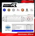 DOMINATOR HP1 FEKETE kipufogó dob a Yamaha YZF R1 1000 RN19 2007 - 2008 motorkerékpárhoz 3