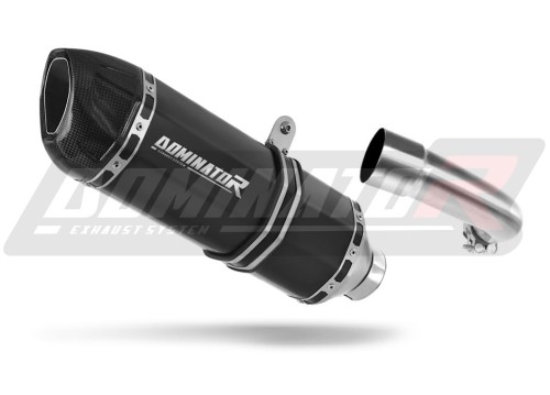 exhaust muffler DOMINATOR HP1 BLACK fits the motorcycle Bajaj Dominar 400 2016   2018