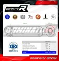 complete exhaust system with muffler DOMINATOR Full System HP1 BLACK fits the motorcycle Yamaha XJ 6N / S / F 2009   2016 3