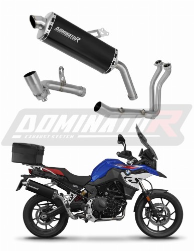 complete exhaust system with muffler DOMINATOR Full System P7 BLACK fits the motorcycle BMW F800GS 2024  7