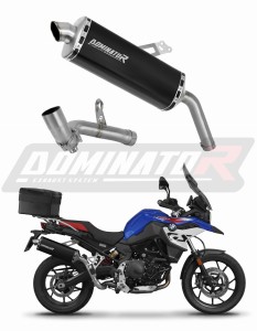 BMW F850GS Adventure 2016 - 2023 összekötő cső + kipufogó Dob P7 BLACK + dB killer