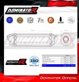 exhaust muffler DOMINATOR HP1 BLACK fits the motorcycle Aprilia Pegaso 650 1997   2000 4