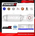 exhaust muffler DOMINATOR HP1 BLACK fits the motorcycle Ducati MONSTER 796 2010   2015 3