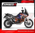 complete exhaust system with muffler DOMINATOR Full System HP7 BLACK fits the motorcycle KTM 1290 Super Adventure 2021   2024 4