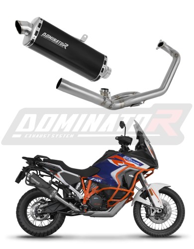DOMINATOR teljes kipufogórendszer P7 FEKETE kipufogódobbal a KTM 1290 Super Adventure 2021 - 2024 motorkerékpárhoz 5