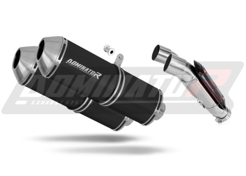 exhaust muffler DOMINATOR OVR BLACK fits the motorcycle Yamaha TRX 850 1995   2000