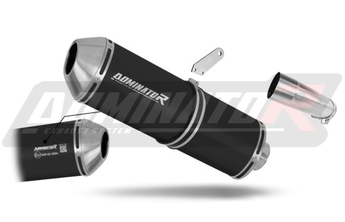 DOMINATOR Homologizált OVR FEKETE kipufogó dob Yamaha FZ8 FAZER 2010 - 2016 motorkerékpárhoz