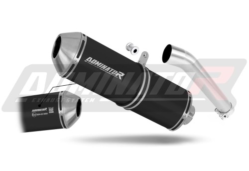 exhaust muffler DOMINATOR homologated road legal OVR BLACK fits the motorcycle Yamaha YZF 600 R Thundercat 1996   2006 3