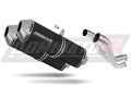 exhaust muffler DOMINATOR OVR BLACK fits the motorcycle Aprilia Pegaso 650 Trail 2006   2010