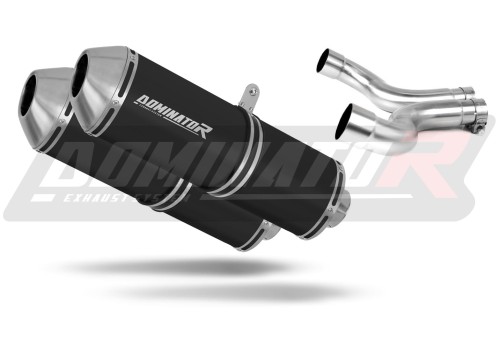 exhaust muffler DOMINATOR OVR BLACK fits the motorcycle Yamaha XJ 600 DIVERSION 1992   2004