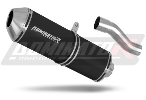 exhaust muffler DOMINATOR OVR BLACK fits the motorcycle Benelli TRK 502 X 2018   2021