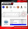 DOMINATOR Full System OVR FEKETE komplett kipufogórendszer dobbal Yamaha YBR 125 2009 - 2018 motorkerékpárhoz 3