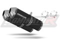 DOMINATOR OVR FEKETE kipufogó dob, amely illeszkedik a Suzuki GSXR 1300 Hayabusa 1999 - 2007 motorkerékpárhoz