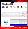 DOMINATOR OVR FEKETE kipufogó dob, amely illeszkedik a Suzuki GSXR 1300 Hayabusa 1999 - 2007 motorkerékpárhoz 2