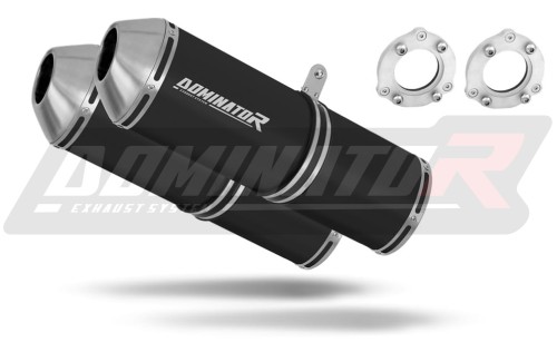 DOMINATOR OVR FEKETE kipufogó dob Suzuki TL 1000 S 1997 - 2000 motorkerékpárhoz 3