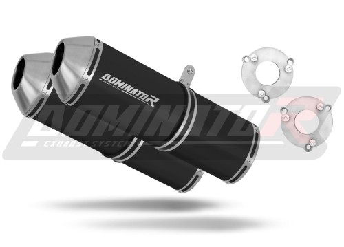 exhaust muffler DOMINATOR OVR BLACK fits the motorcycle Suzuki GSXR 1000 K7 K8 2007   2008