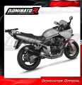 DOMINATOR S6 FEKETE kipufogó dob Suzuki GSF BANDIT 600 2000 - 2004 motorkerékpárhoz 2