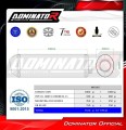 DOMINATOR OVR FEKETE kipufogó dob Suzuki DL 1000 V Strom 2002 - 2011 motorkerékpárhoz 2