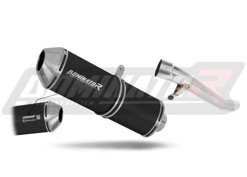 DOMINATOR Homologált OVR FEKETE kipufogó dob Suzuki GSXF 750 1998 - 2006 motorkerékpárhoz