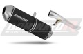DOMINATOR OVR FEKETE kipufogó dob Suzuki GSXF 750 1998 - 2006 motorkerékpárhoz