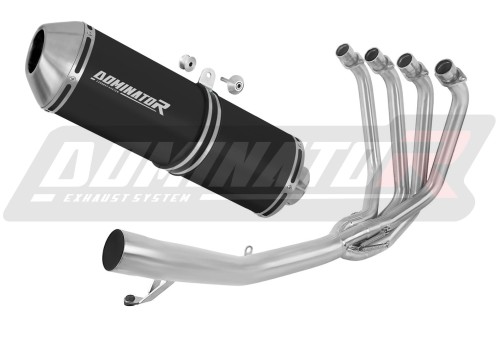 komplett kipufogórendszer DOMINATOR Full System OVR FEKETE kipufogódobbal a Suzuki GSXF 650 2007 - 2016 motorkerékpárhoz