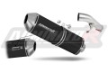 DOMINATOR kipufogó dob Homologált OVR FEKETE illik a Suzuki GSXF 650 2007 - 2016 motorkerékpárhoz