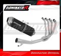 complete exhaust system with muffler DOMINATOR Full System OVR BLACK fits the motorcycle Suzuki GSF 650 BANDIT N / S 2007   2016 2