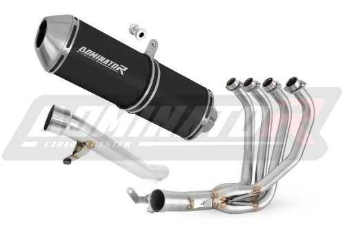 kompletny układ wydechowy z tłumikiem DOMINATOR Full System OVR CZARNY pasujący do motocykla Suzuki GSF 650 BANDIT N / S 2005 - 2006