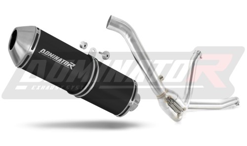 exhaust muffler DOMINATOR OVR BLACK fits the motorcycle Suzuki DL 650 V Strom / XT 2012   2016