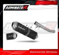 DOMINATOR Homológ OVR FEKETE kipufogó dob Suzuki GSXF 600 1998 - 2006 motorkerékpárhoz 2