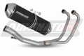 komplett DOMINATOR Full System OVR FEKETE kipufogórendszer és dob, amely illik a Suzuki GS 500F 2004 - 2014 motorkerékpárhoz