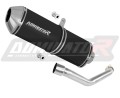 exhaust muffler DOMINATOR OVR BLACK fits the motorcycle Suzuki BURGMAN 400 2003   2006