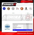 DOMINATOR OVR FEKETE kipufogó dob a Suzuki DR 125 motorkerékpárhoz illő 3