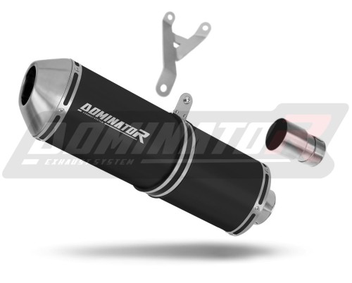 exhaust muffler DOMINATOR OVR BLACK fits the motorcycle Piaggio MP3 500