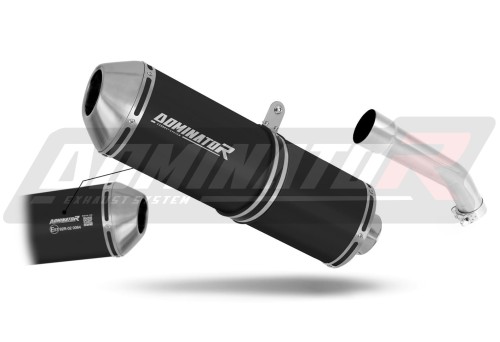 DOMINATOR homologált OVR FEKETE kipufogó dob, amely illik a Kawasaki ZX10R 2004 - 2005 motorkerékpárhoz