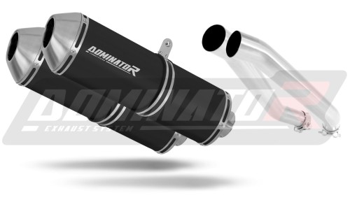 DOMINATOR OVR FEKETE kipufogó dob Kawasaki Z1000 2003 - 2006 motorkerékpárhoz
