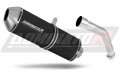 DOMINATOR OVR FEKETE kipufogó dob a Kawasaki KLE 500 1991 2007 motorkerékpárhoz