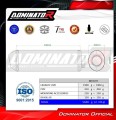 exhaust muffler DOMINATOR OVR BLACK fits the motorcycle Honda CBF 1000 2006   2009 2