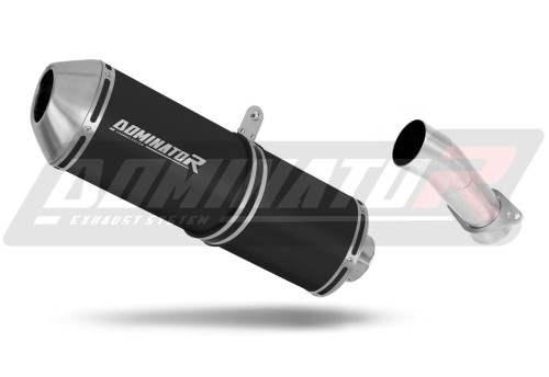 exhaust muffler DOMINATOR OVR BLACK fits the motorcycle Honda VFR 750 1990   1992
