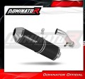 exhaust muffler DOMINATOR OVR BLACK fits the motorcycle Honda NC 700 / 750 S 2012   2020 2