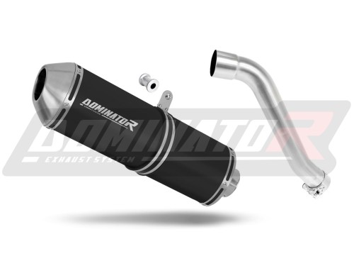 exhaust muffler DOMINATOR OVR BLACK fits the motorcycle Honda XL 650 V TRANSALP 2001   2007