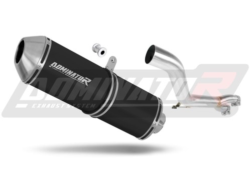 DOMINATOR OVR FEKETE kipufogó dob Honda NT 650 V DEAUVILLE RC47 1998 - 2005 motorkerékpárhoz